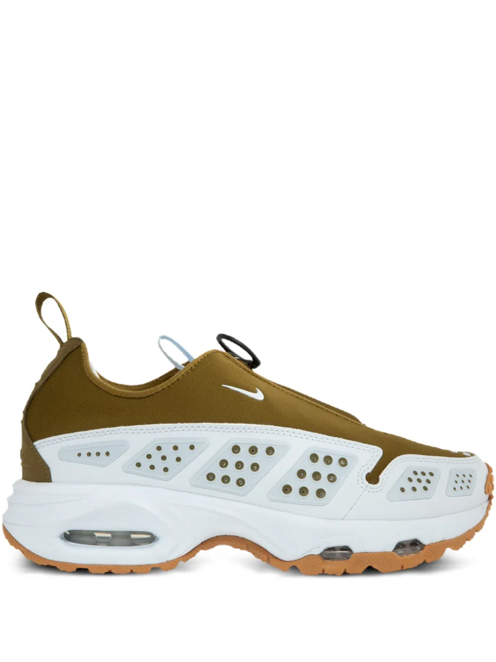 Nike Air Max SNDR zip-fastening perforated sneakers Green