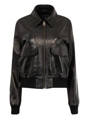 MM6 Maison Margiela レザージャケット | ブラック | FARFETCH JP