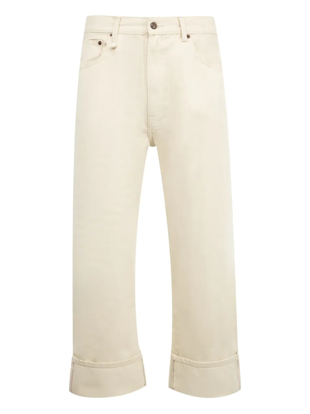 R13 logo-patch jeans | Neutrals | Image 1