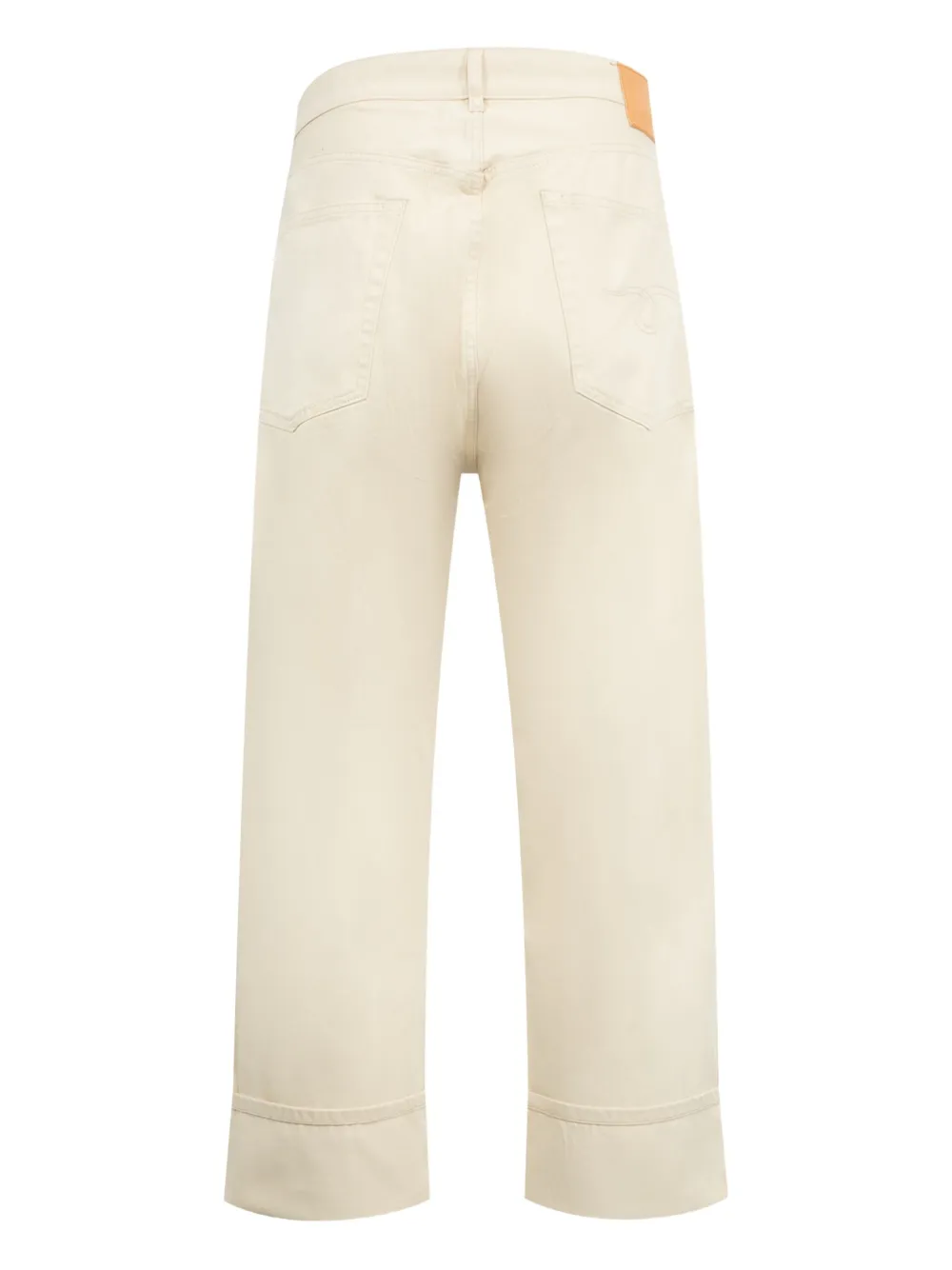 R13 Jeans met logopatch - Beige