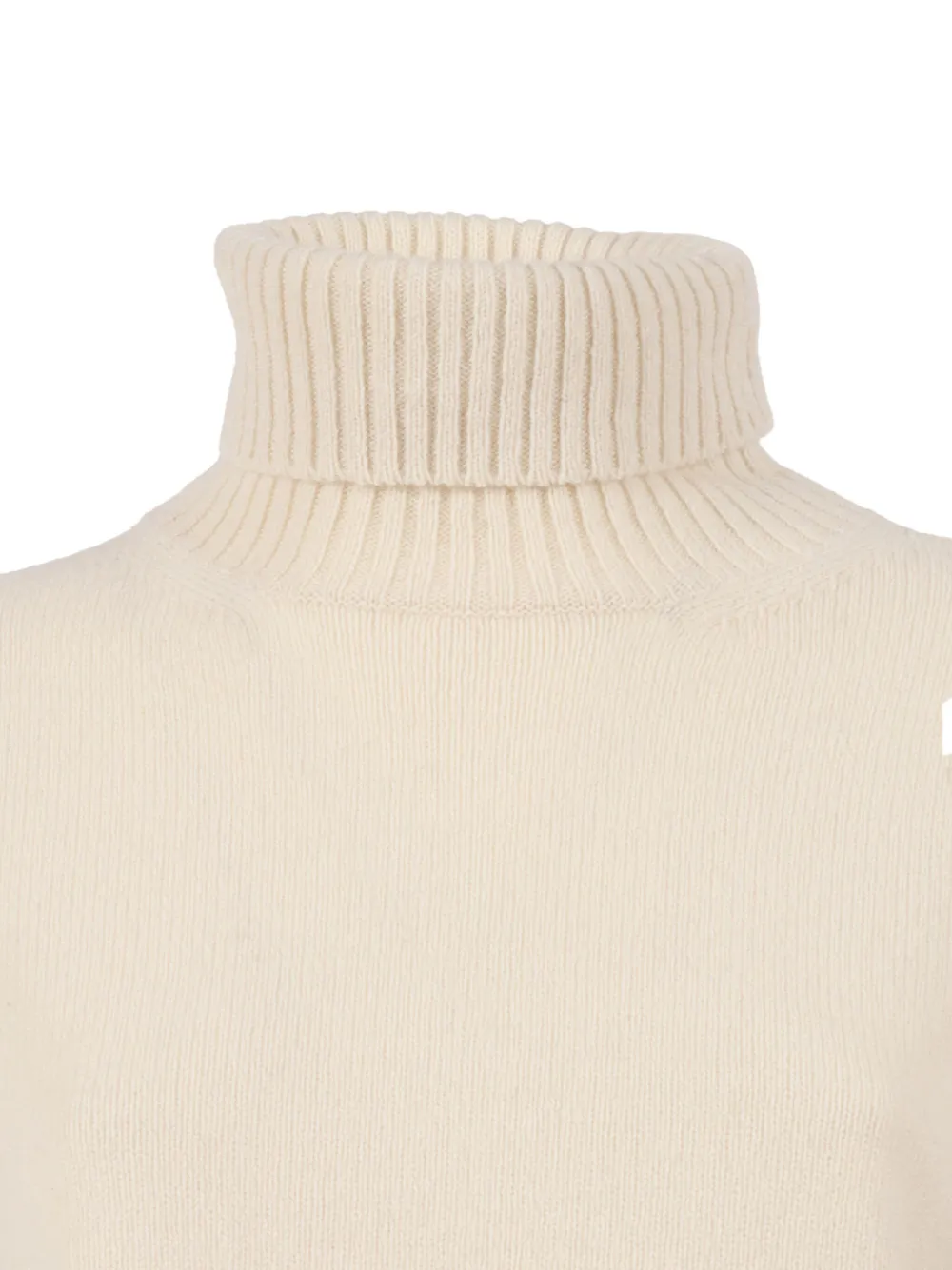 Kangra turtleneck ribbed-hem sweater Beige