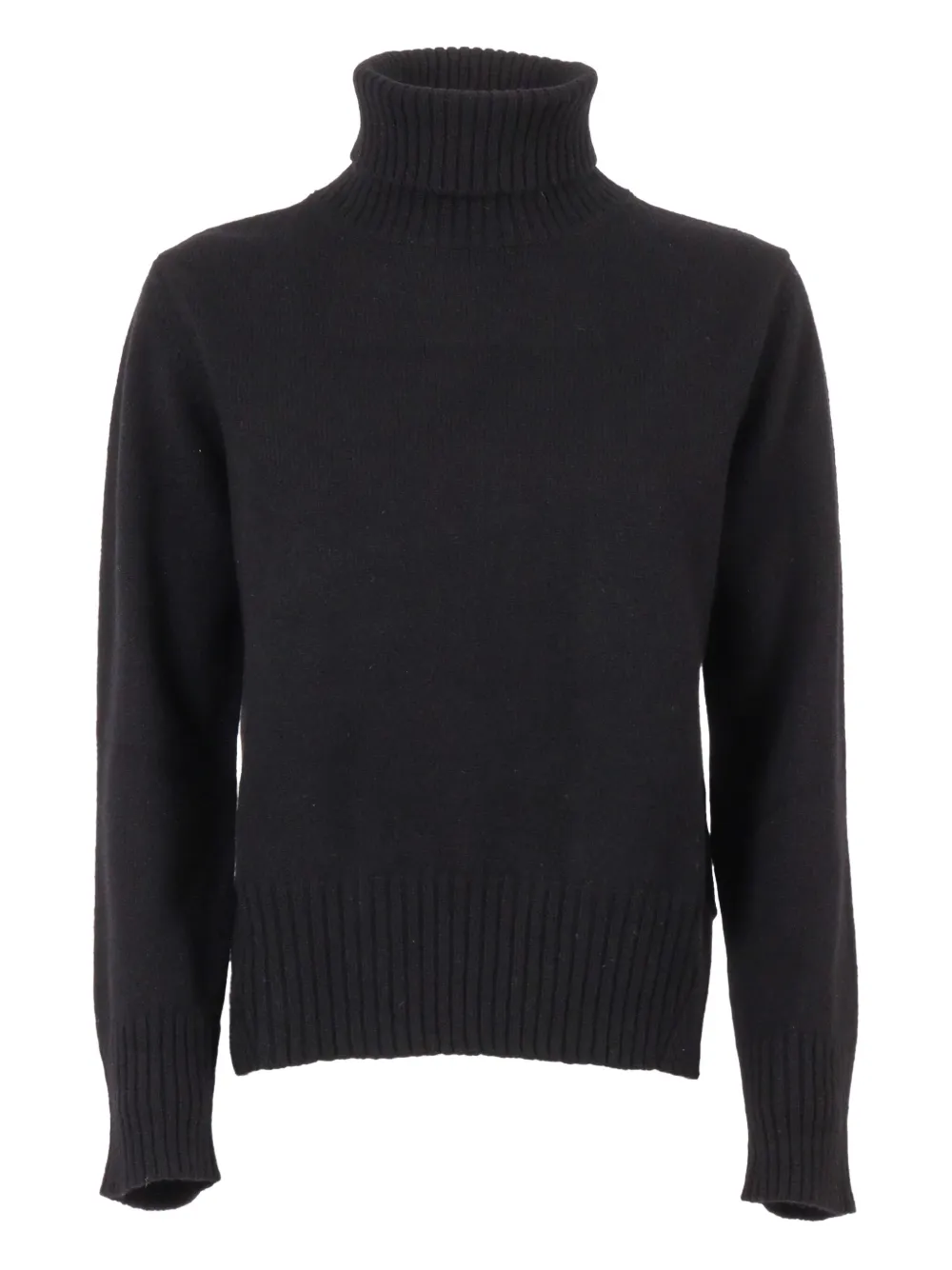 Kangra ribbed-trim roll-neck sweater - ブラック Kangra ribbed-trim roll-neck sweater - ブラック