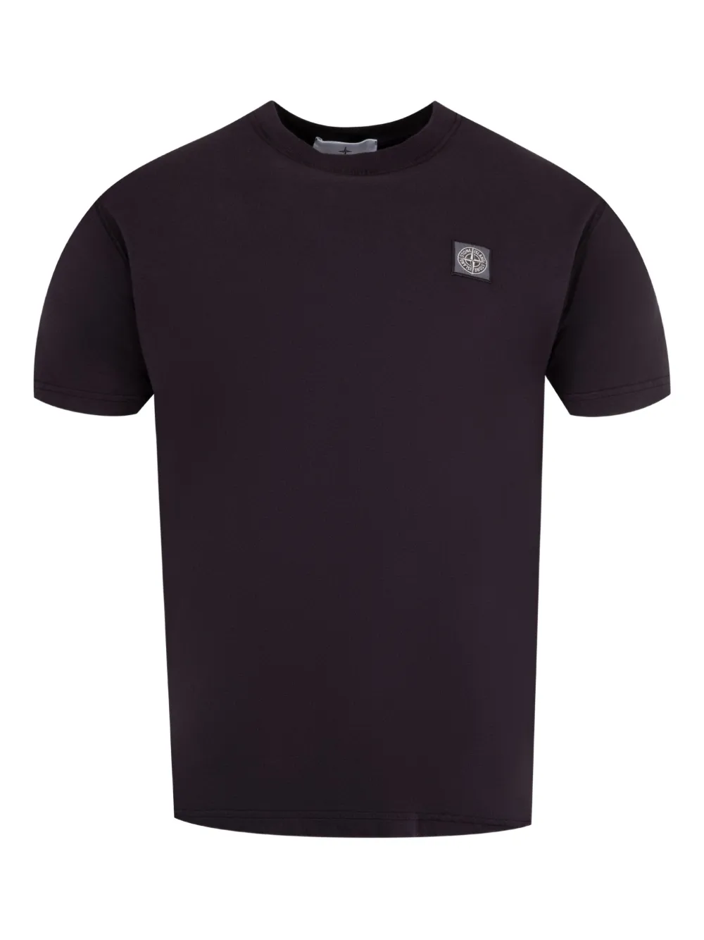 Stone Island T-shirt met logopatch Zwart