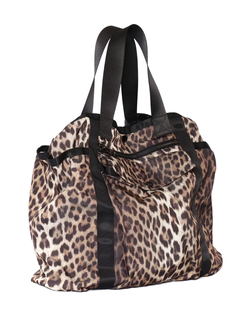 P.A.R.O.S.H. leopard-print top-handle tote bag - Bruin