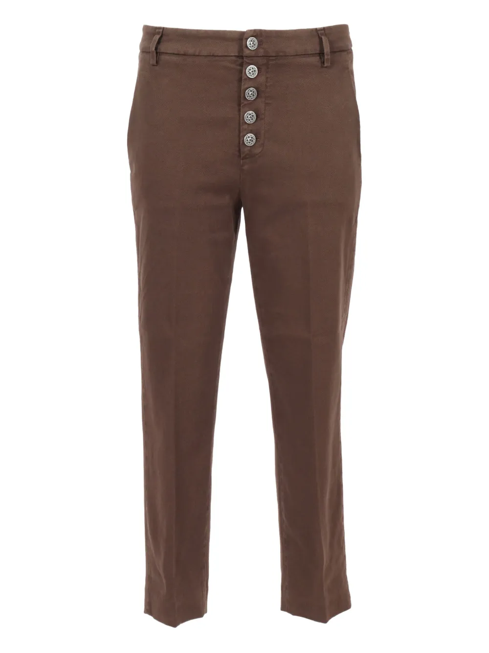 DONDUP button-front straight trousers | Brown | Image 1