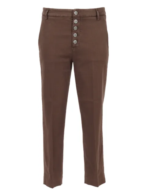 DONDUP button-front straight trousers