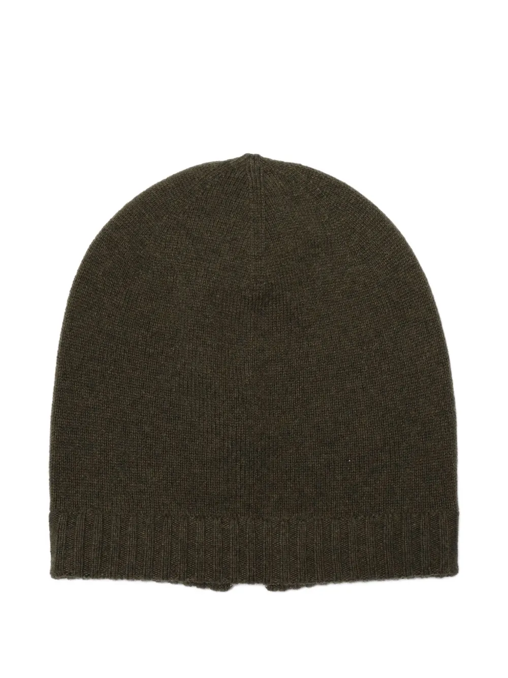 Kangra Cashmere Detail Beanie In Green