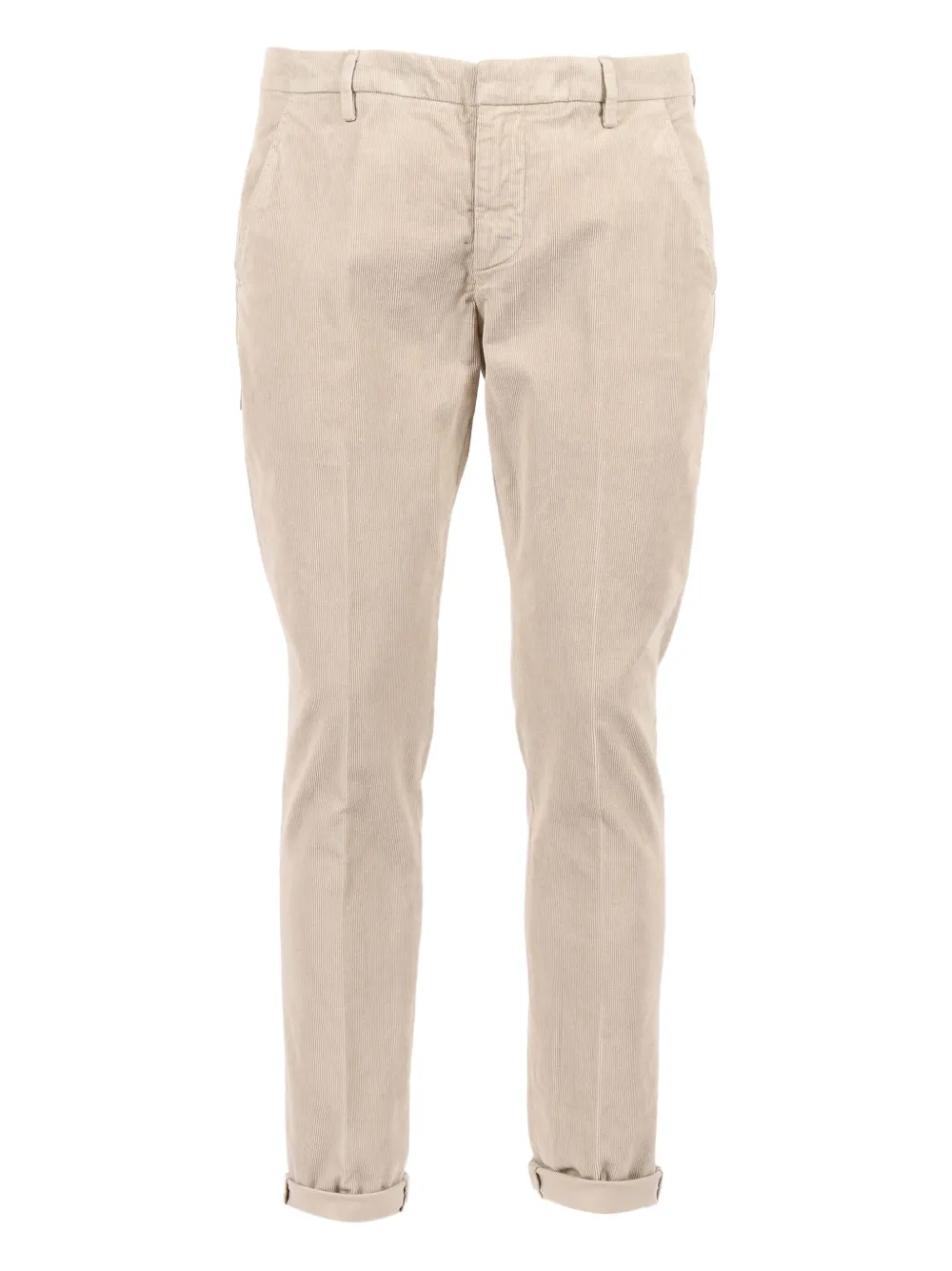 DONDUP Gaubert corduroy-cuffed trousers Beige