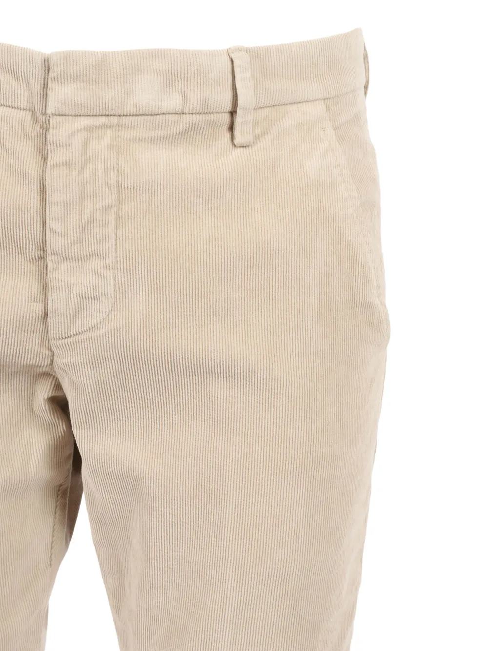 DONDUP Gaubert corduroy-cuffed trousers Beige