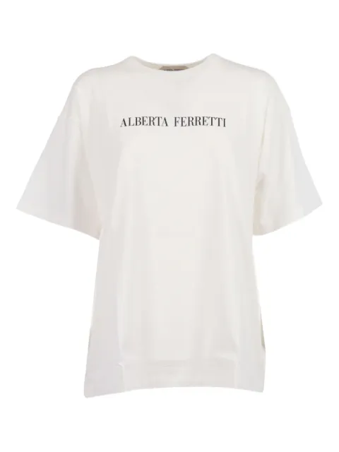 Alberta Ferretti graphic-print cotton T-shirt