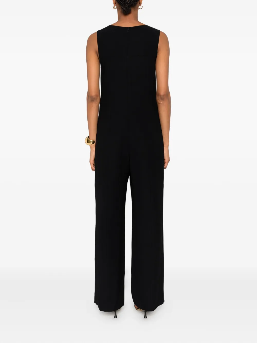 Emporio Armani Mouwloze jumpsuit Zwart