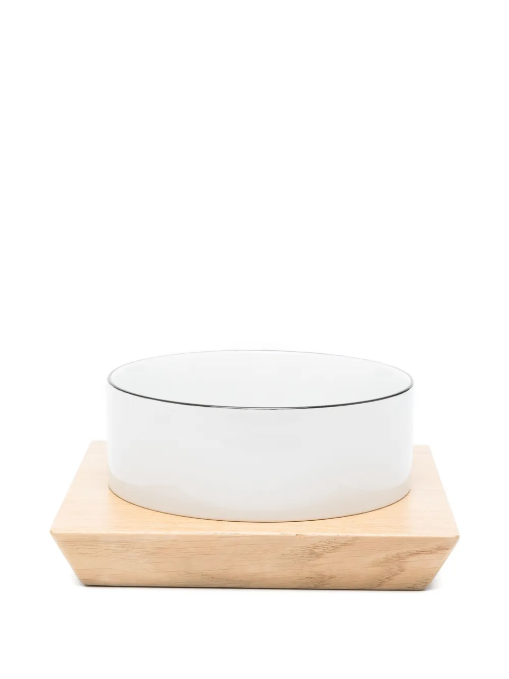 Poldo Dog Couture Pet Porcelain Bowl Set (set Of Two) (17cm) In White