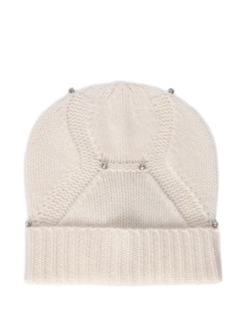 Kangra crystal-embellished wool beanie hat