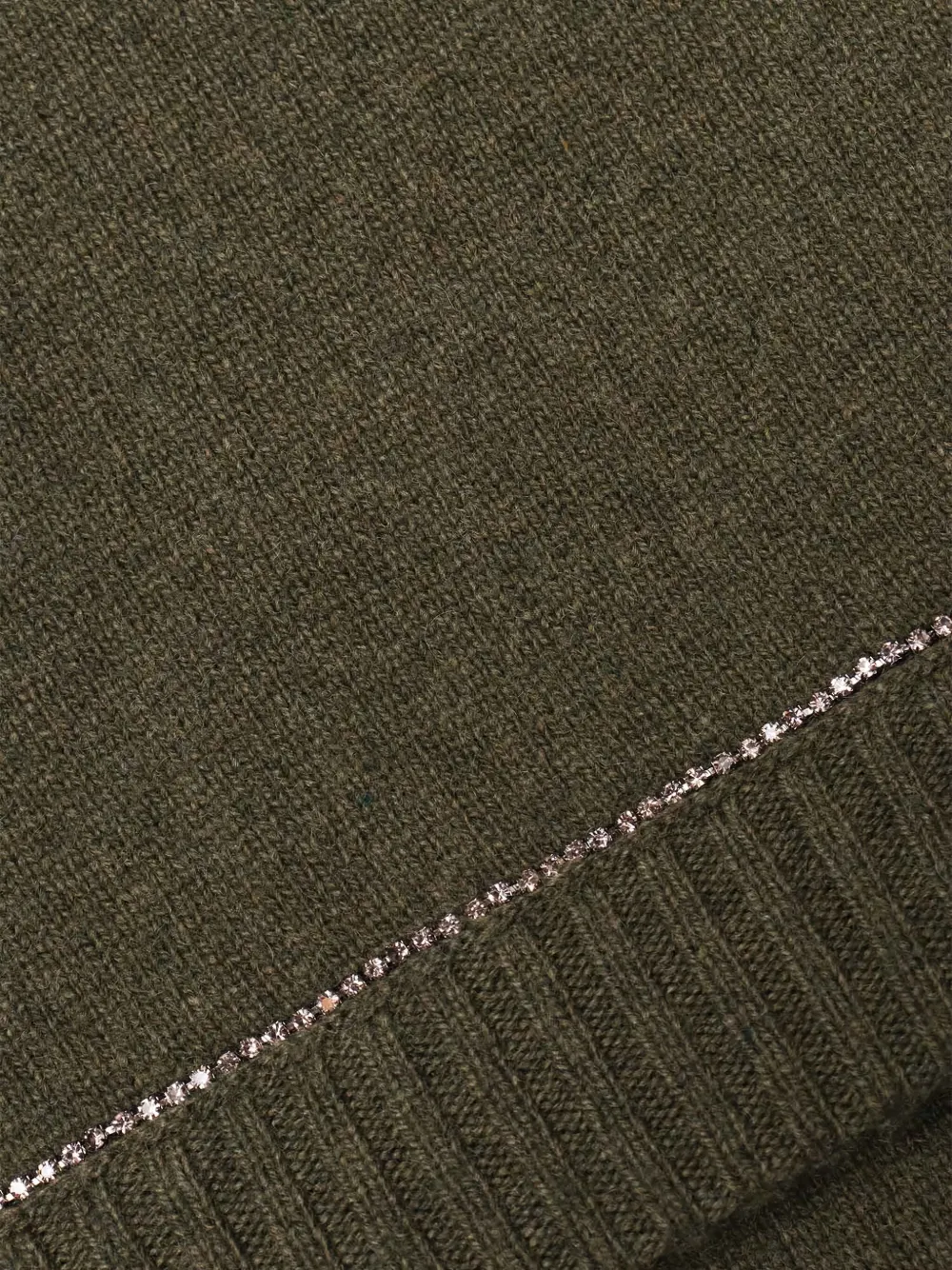 Kangra strass-trim scarf - Groen