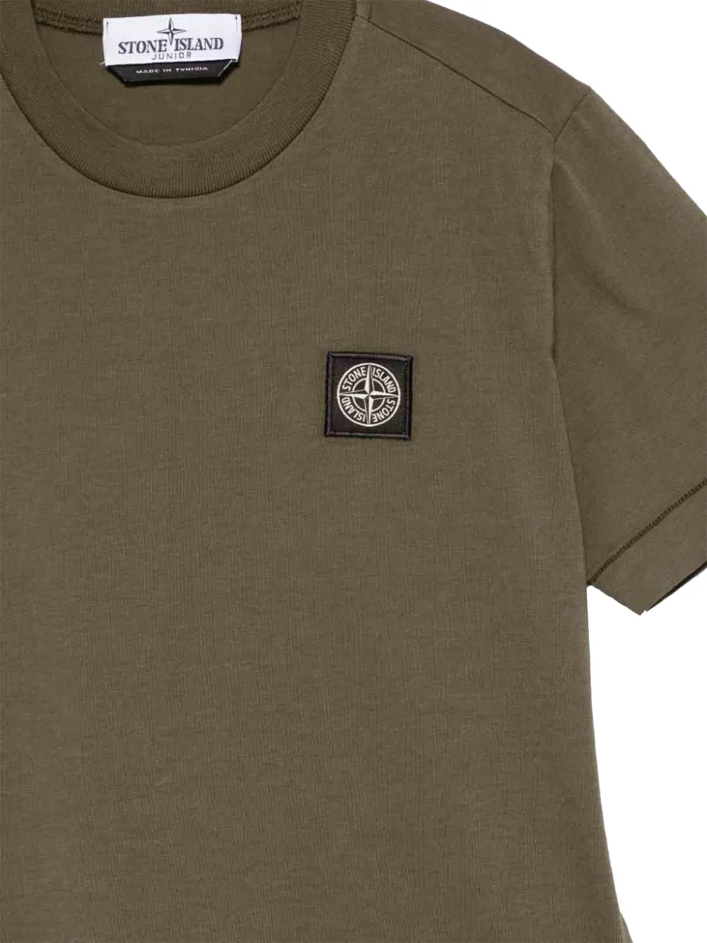 Stone Island Junior T-shirt met logopatch Bruin
