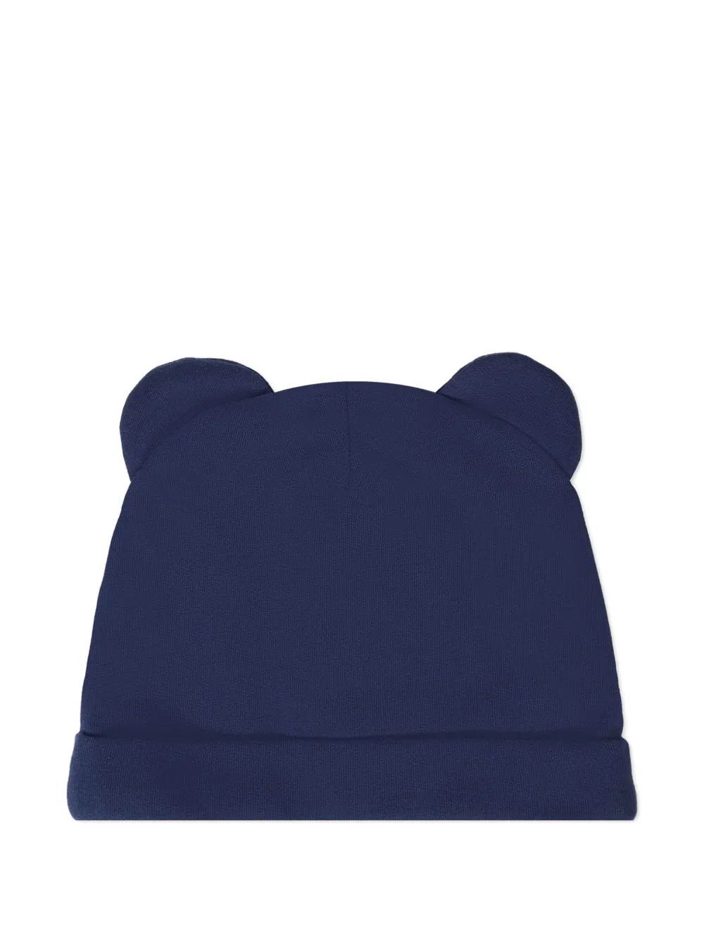 Moschino Kids bear-ear hat set - Blauw