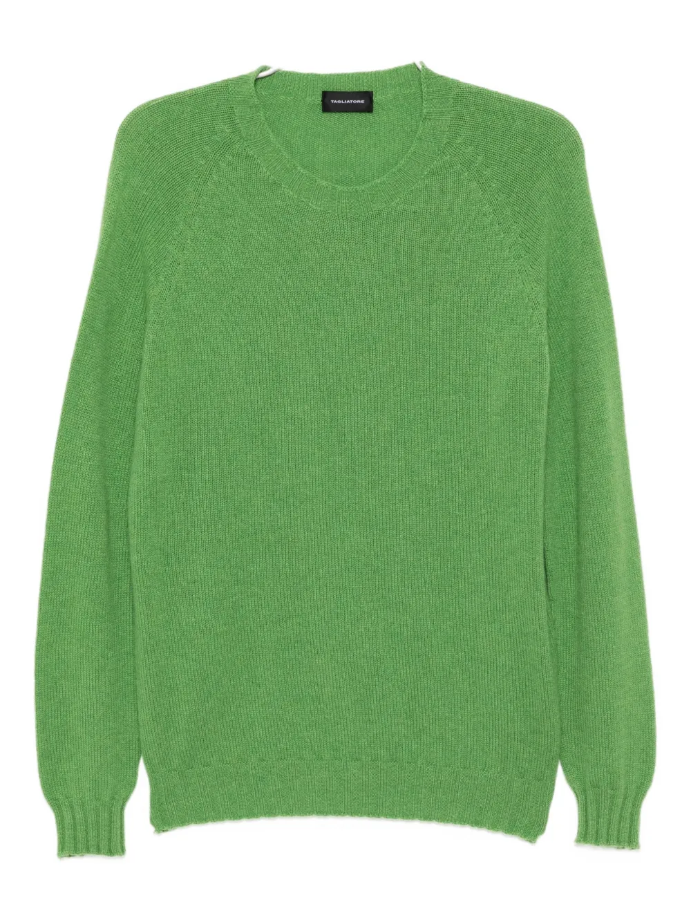 Tagliatore Crew-neck Cashmere Sweater In Green