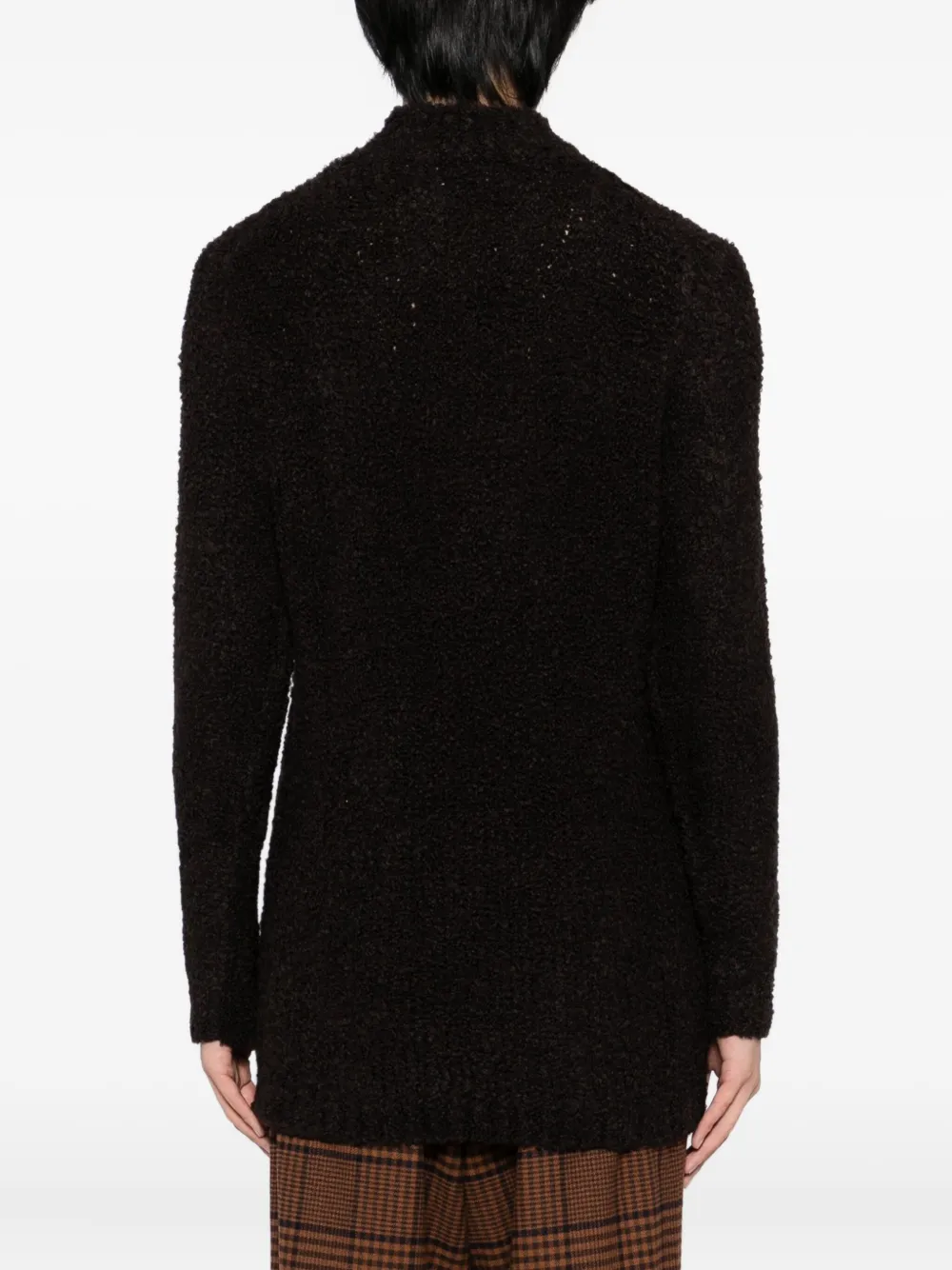 Tagliatore Roll-neck Fluffy Jumper In Black
