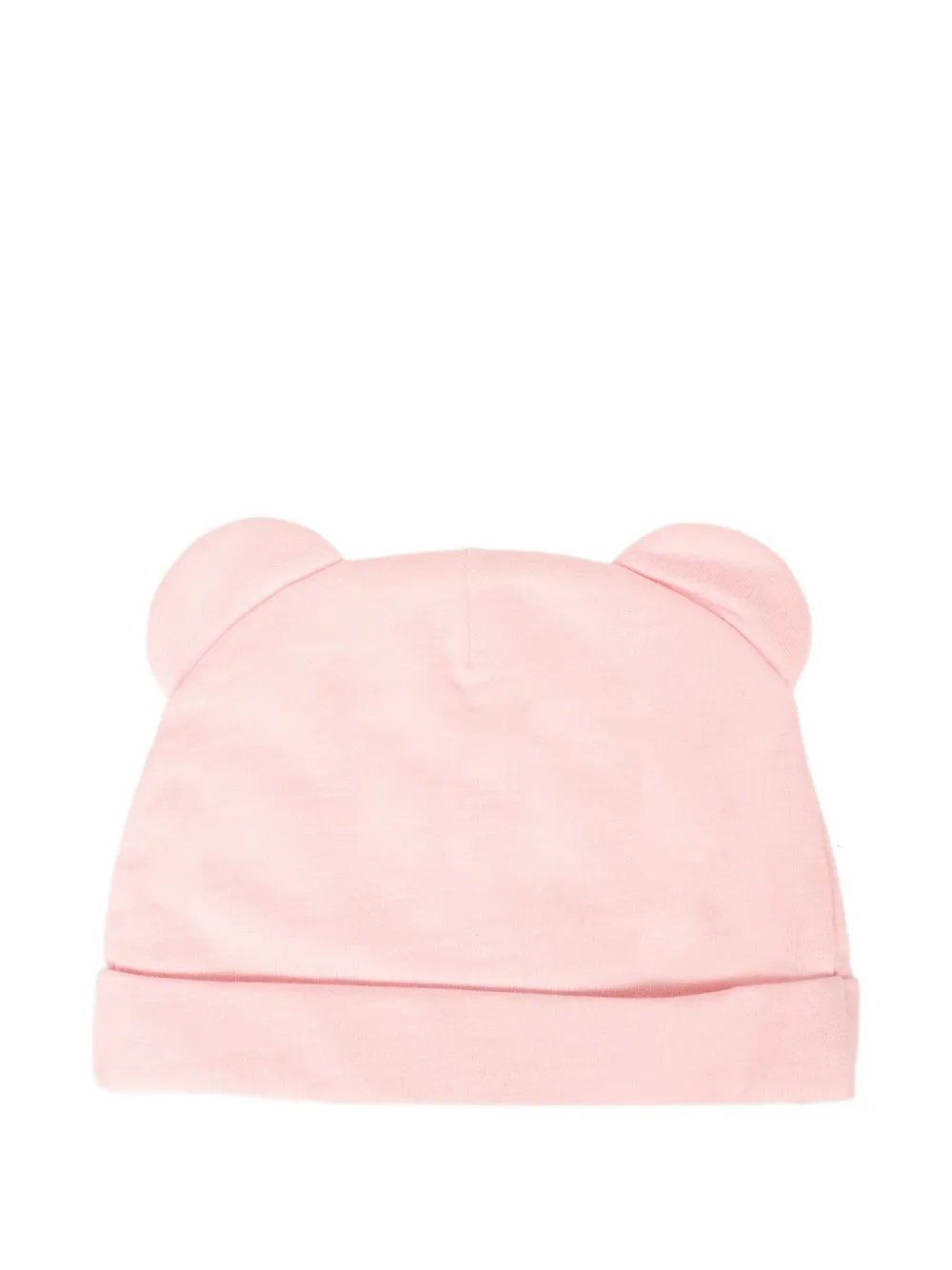 Moschino Kids bear-logo hat bib set Roze