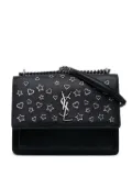 Saint Laurent Pre-Owned 2017 Medium Leather Monogram Stars and Hearts Sunset crossbody bag - Black