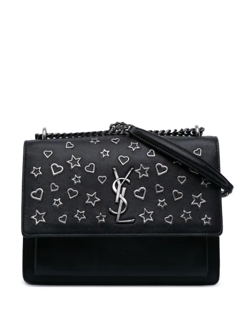 Saint Laurent Pre-Owned 2017 Medium Leather Monogram Stars and Hearts Sunset crossbody bag