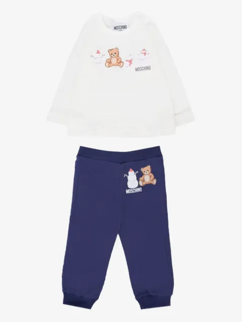 Moschino Kids traje deportivo con motivo Teddy Bear