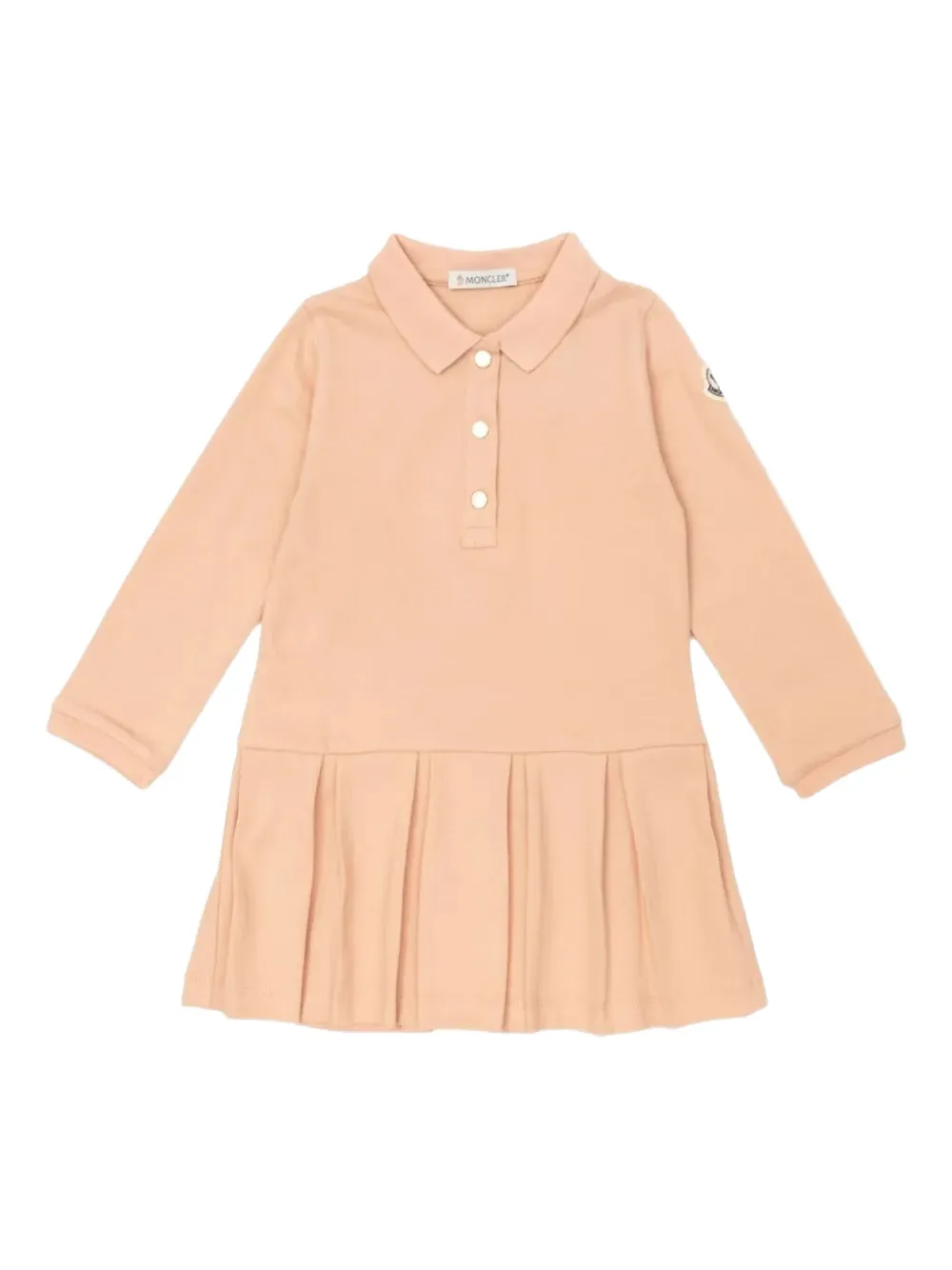 Moncler Enfant Piqué jurk Roze