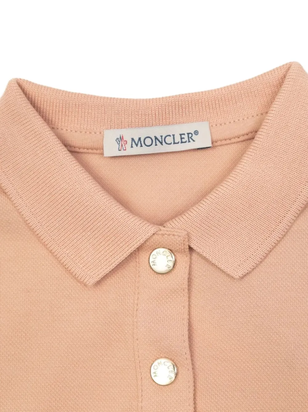 Moncler Enfant Piqué jurk Roze