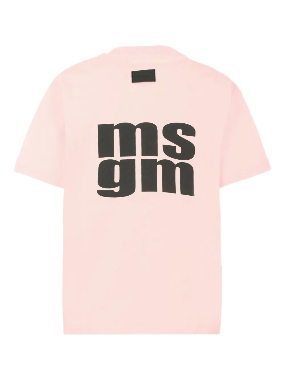 MSGM Kids Katoenen T-shirt met logoprint Roze