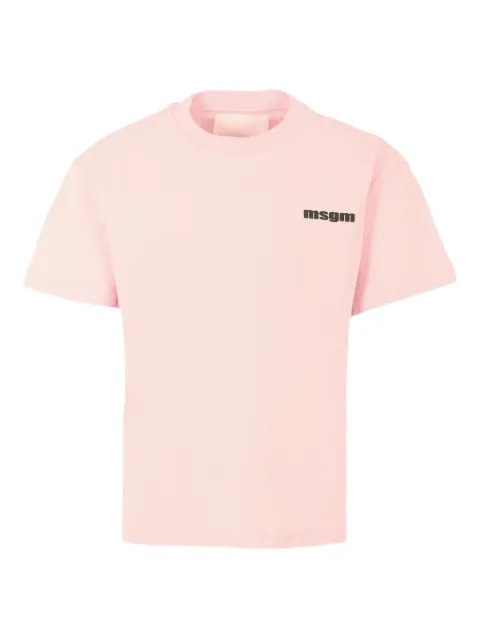 MSGM Kids logo-print cotton T-shirt