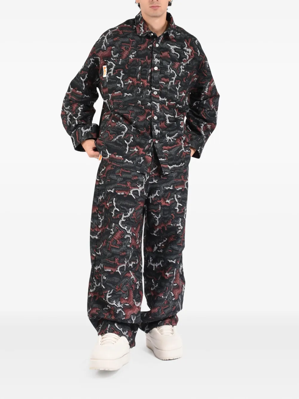 PDF buttoned patterned shirt | Image 2