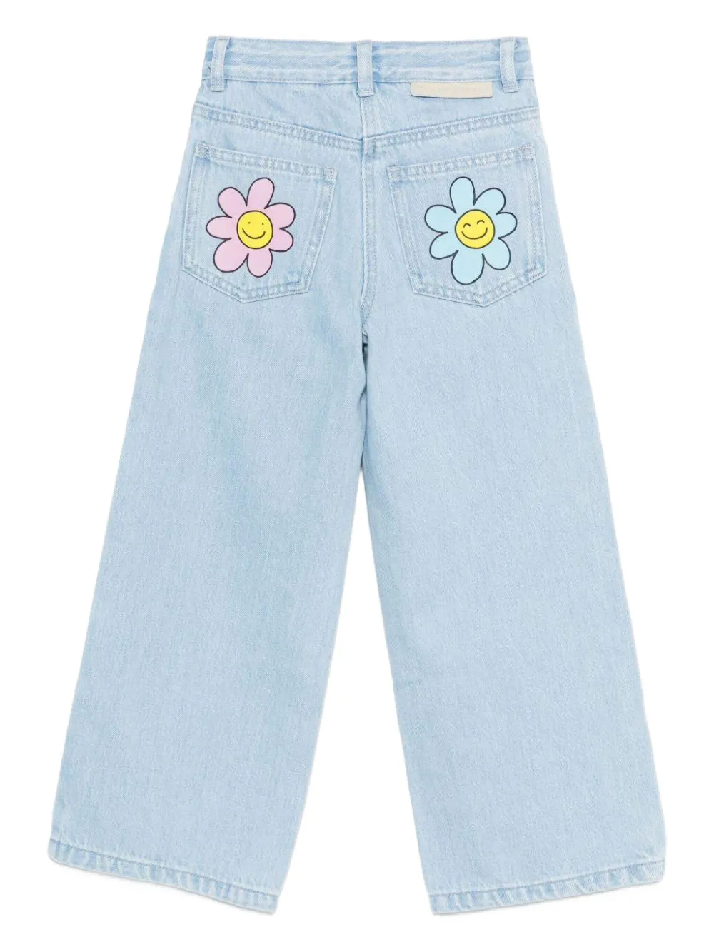 Stella McCartney Kids Jeans met grafische print Blauw