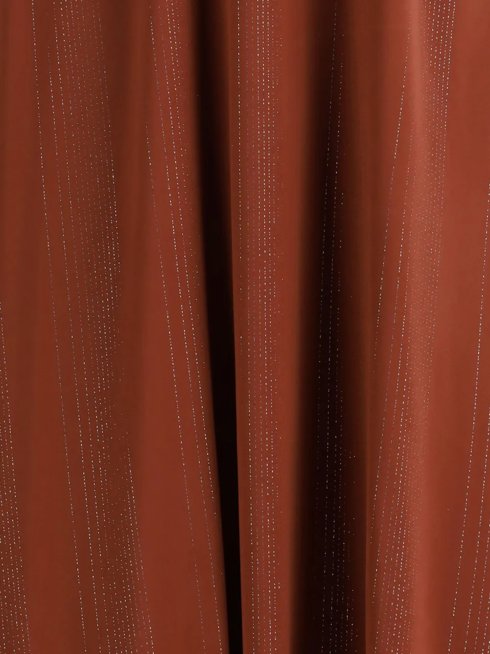 Forte Forte spaghetti-strap metallic-detail dress - Bruin