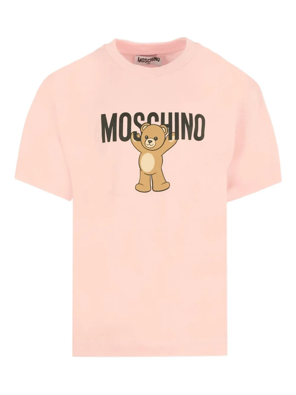 Moschino Kids teddy logo T-shirt - Rosa