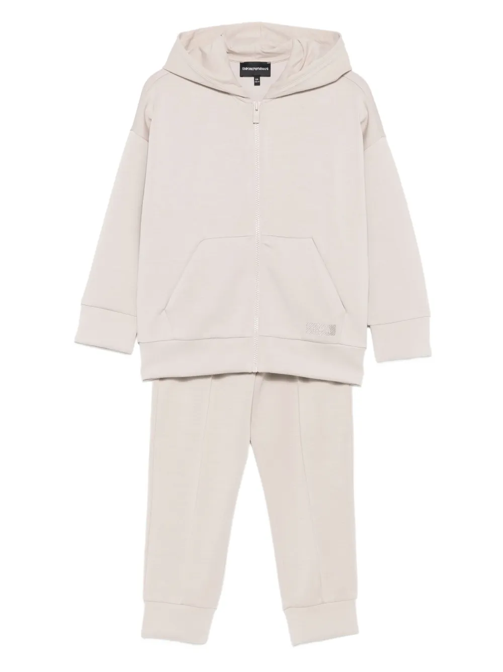 Emporio Ar i Kids Trainingspak met capuchon Beige