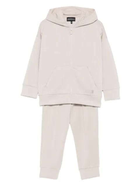 Emporio Armani Kids hooded zip-up tracksuit set