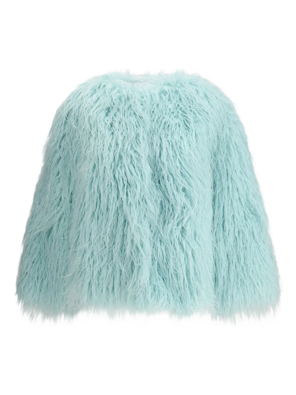 Forte Forte Eco Mongolia Fur Coat In Blue