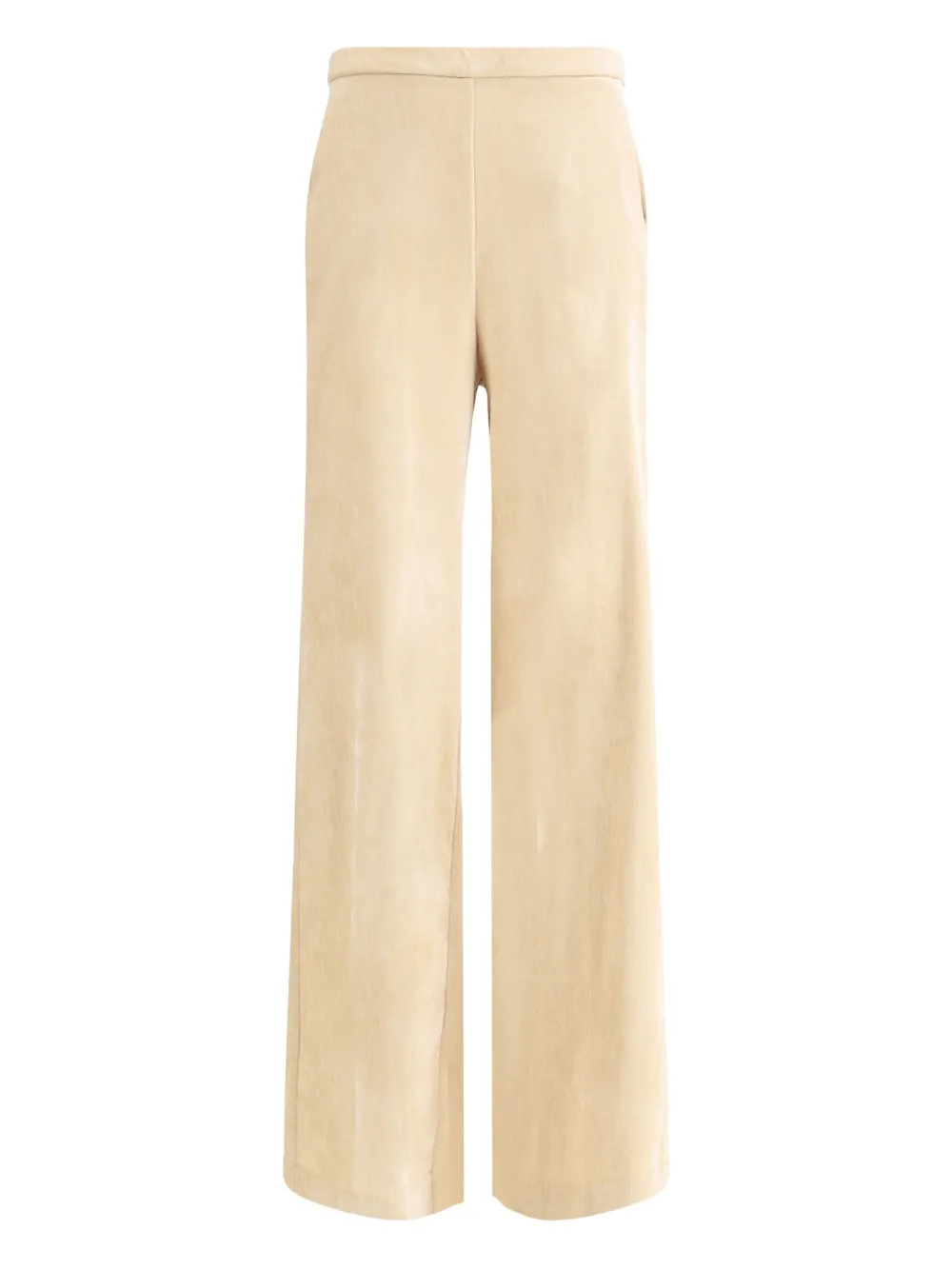 Forte Forte Elasticated-waistband Velvet Trousers In Neutral