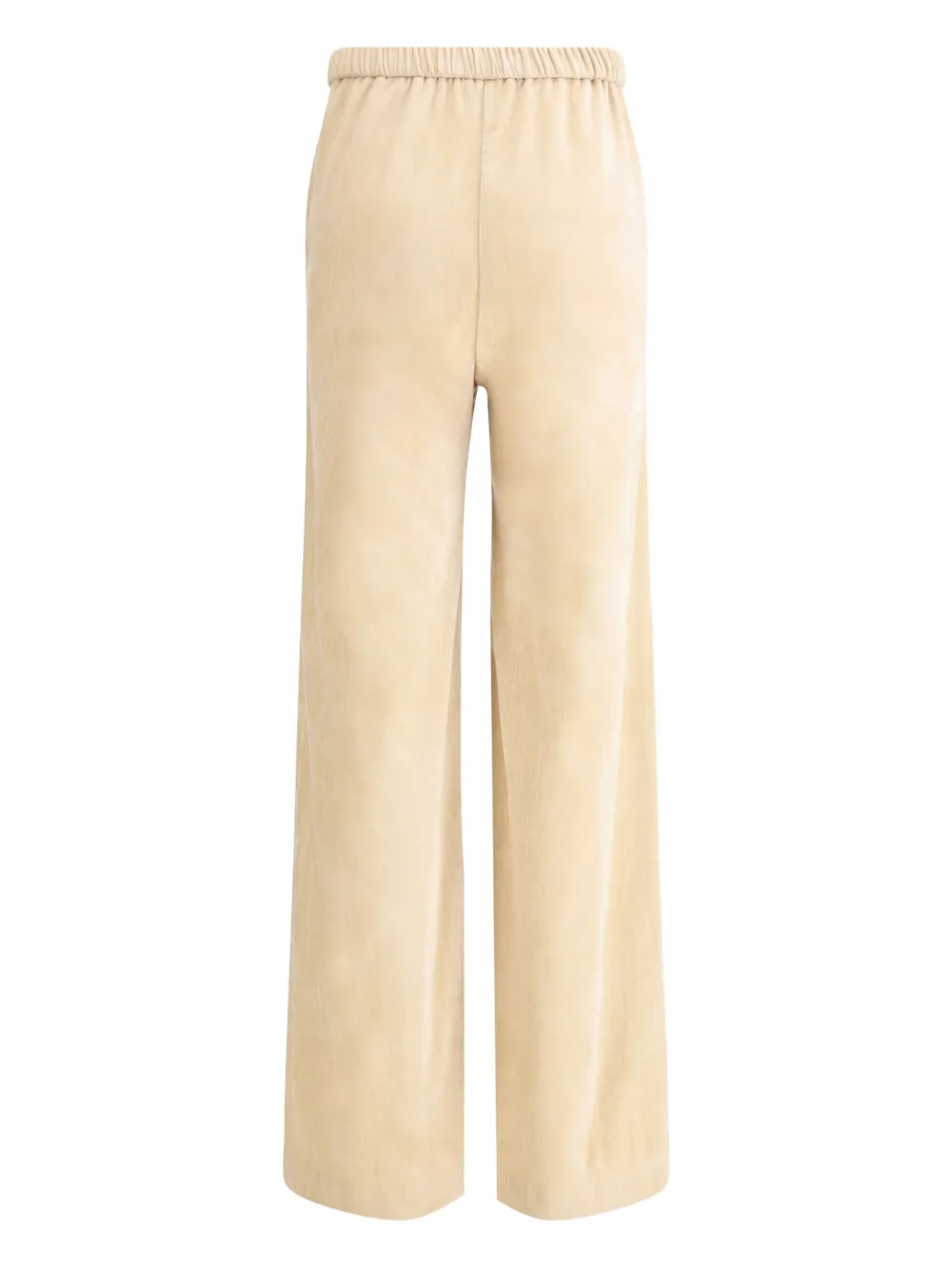 Forte Forte elasticated-waistband velvet trousers - Beige