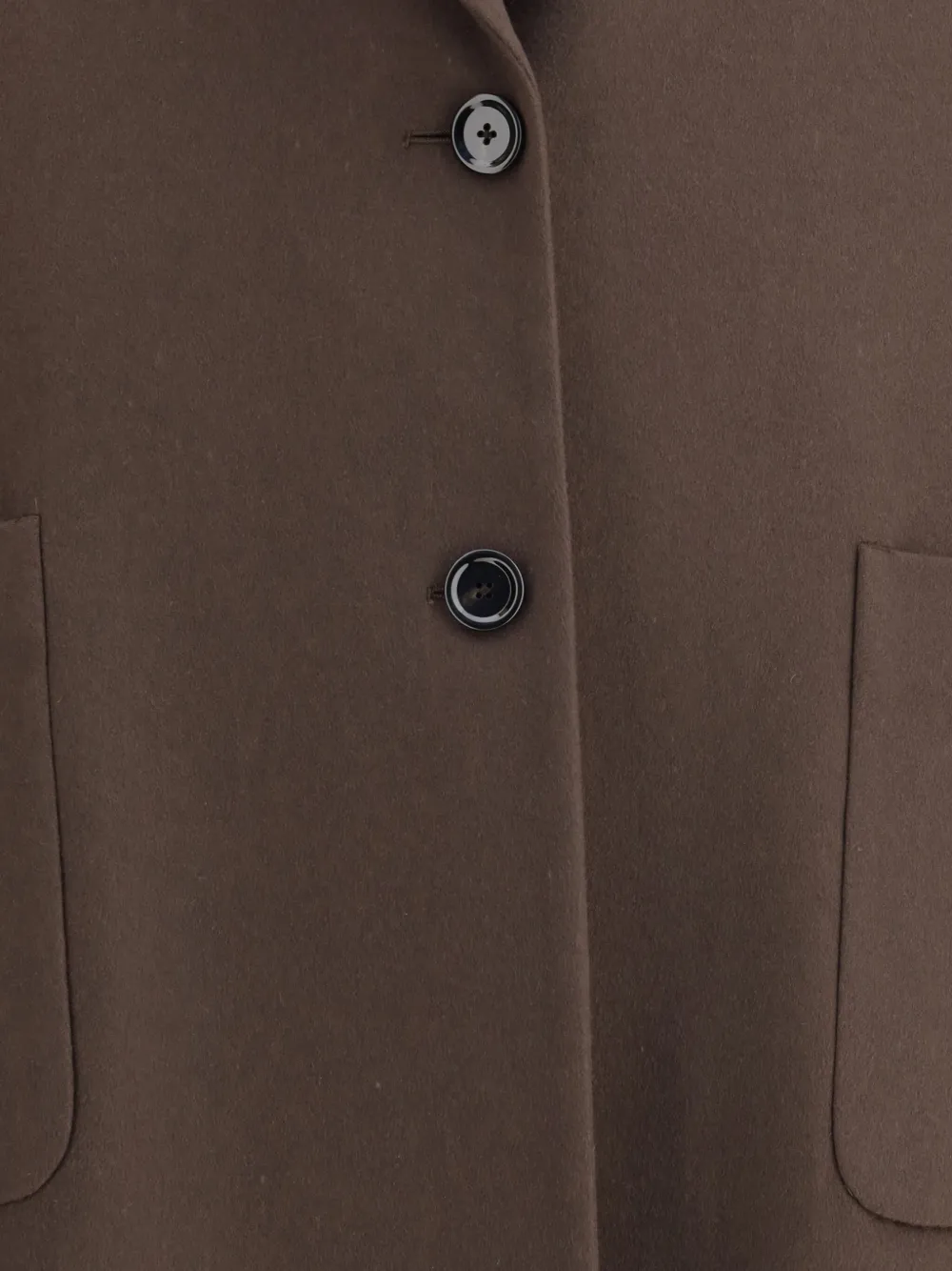 Lardini Patch-pocket Button Coat In Brown