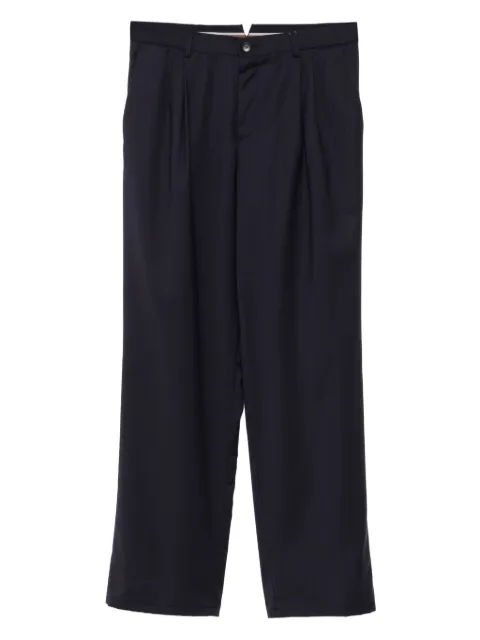 Canali pleated wool trousers