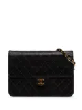 CHANEL Pre-Owned 1997-1999 Medium CC Quilted Lambskin Half Single Flap shoulder bag - Black