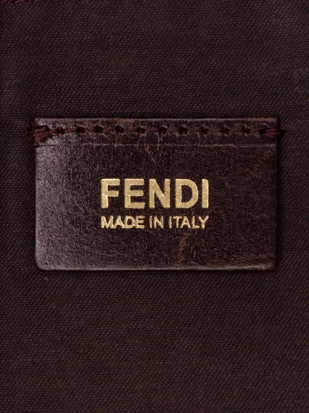 Pre-owned Fendi 2010-2025 Zucchino Canvas Superstar Tote Satchel In Brown