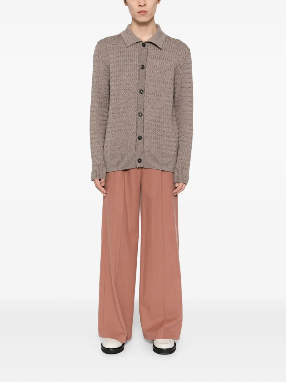Tagliatore textured wool cardigan | Cardigans | Image 2