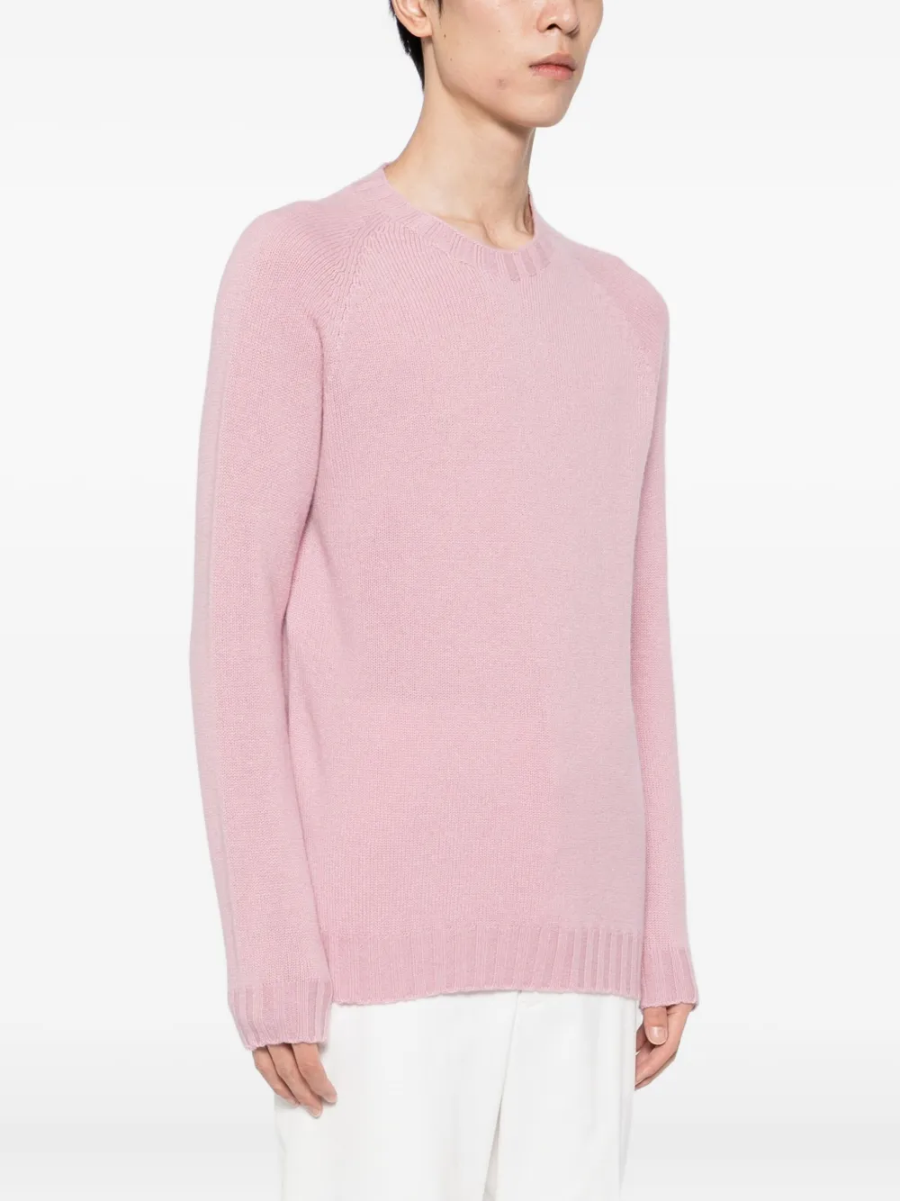 Tagliatore Raglan-sleeve Cashmere Sweater In Pink