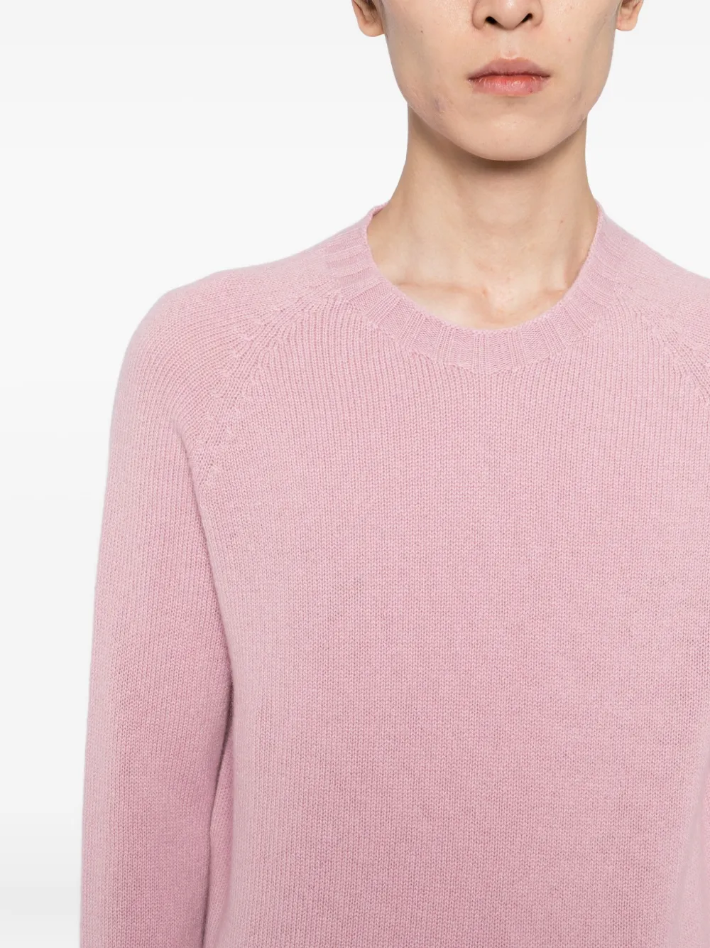 Tagliatore Raglan-sleeve Cashmere Sweater In Pink