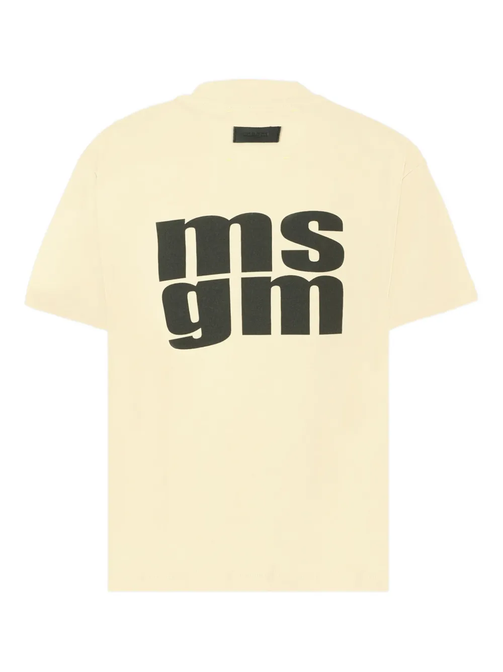MSGM Kids logo-print cotton t-shirt Geel