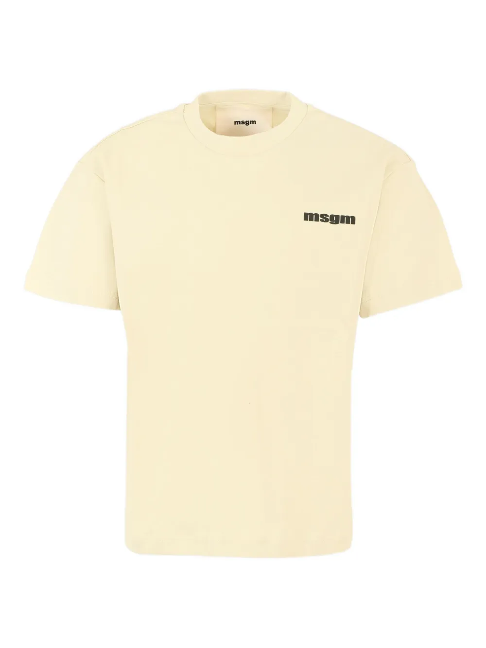 MSGM Kids logo-print cotton t-shirt Geel