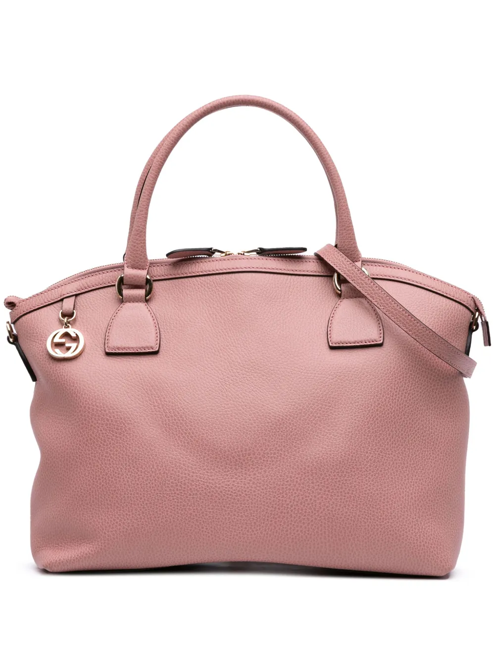 2016-2025 Large Dollar Calfskin GG Charm Dome satchel