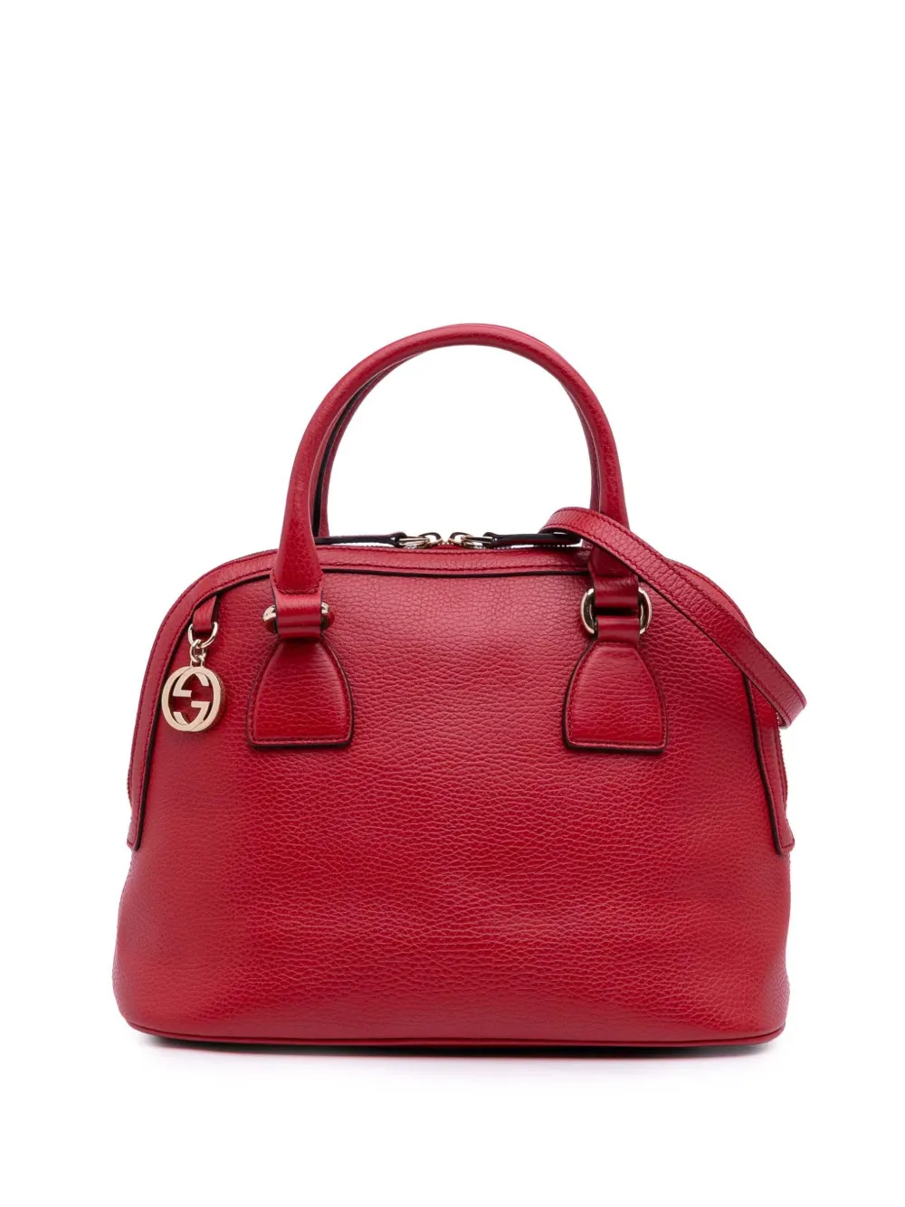 2016-2025 Small Dollar Calfskin GG Charm Dome satchel